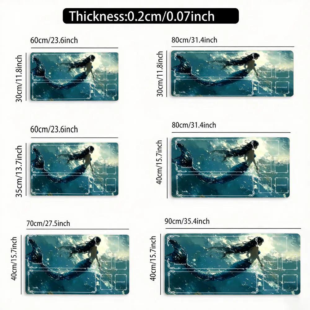 Ocean Sunlight Mouse Pad The Magic Gathering Playmat 24"X14" MTG TCG Office Desk Mat for Work Game Laptop PC Rug Carpet MousePad