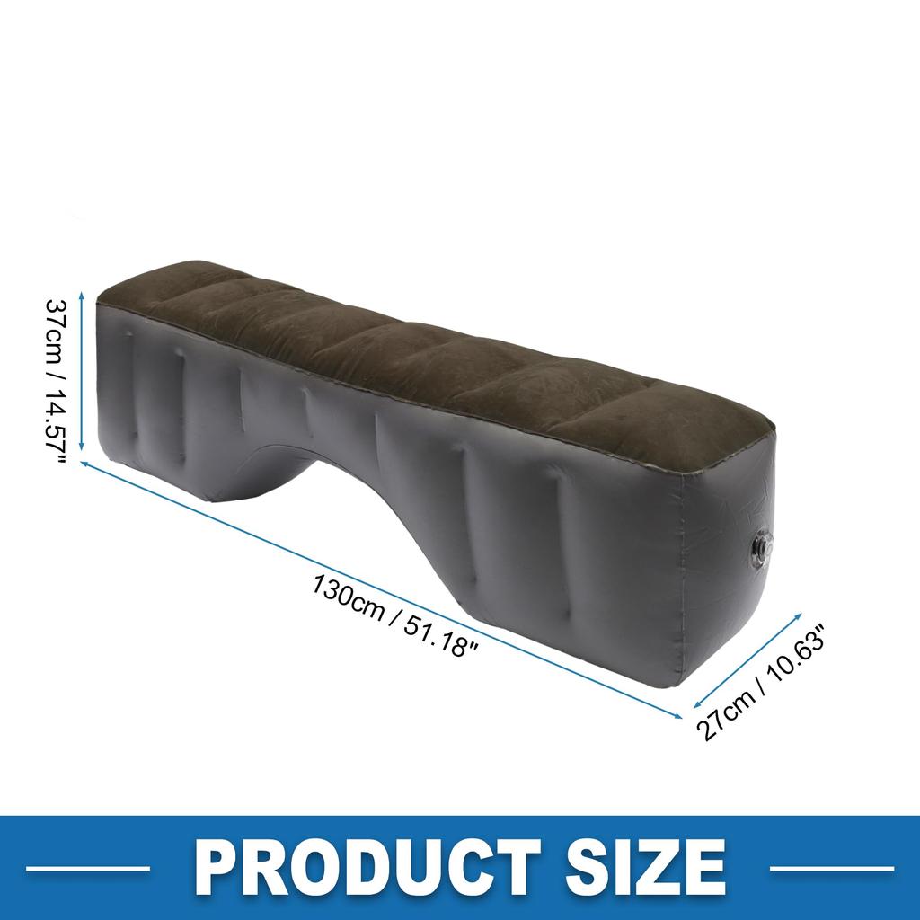 ABSOPRO Auto Schlafen Bequem Rücksitz Luftspalt Perfekt für Lang und Verfügbar in Tiefbraun und Bequemes Rücksitz Luftfußkissen für Kei Air