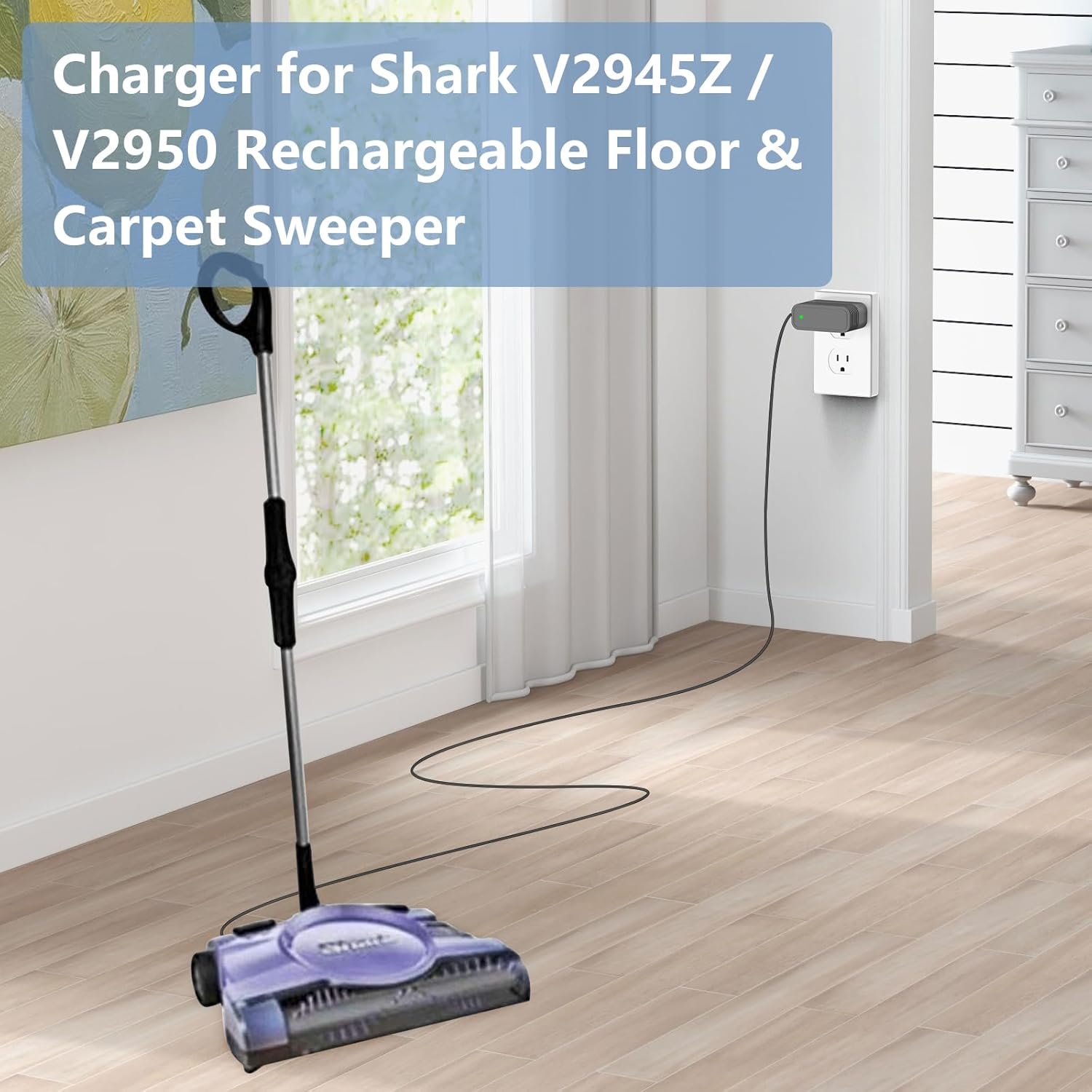 

Charger for Shark V2945Z V2950 XA2950 Floor Carpet Sweeper Replacement for Shark YLS0041-T11025 Vacuum Power Adaptor