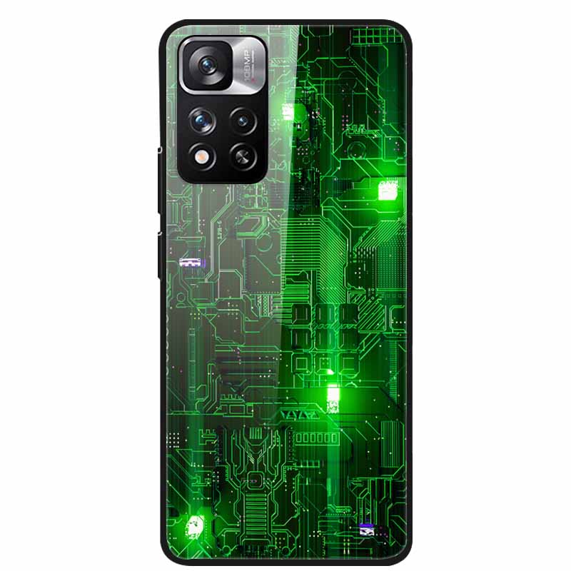 Tempered Glass Case For Xiaomi Redmi Note 11 Pro+ 5G Cover Hard Protective Funda for Redmi Note 11 Pro Plus 5G Luxury 6.67 Inch