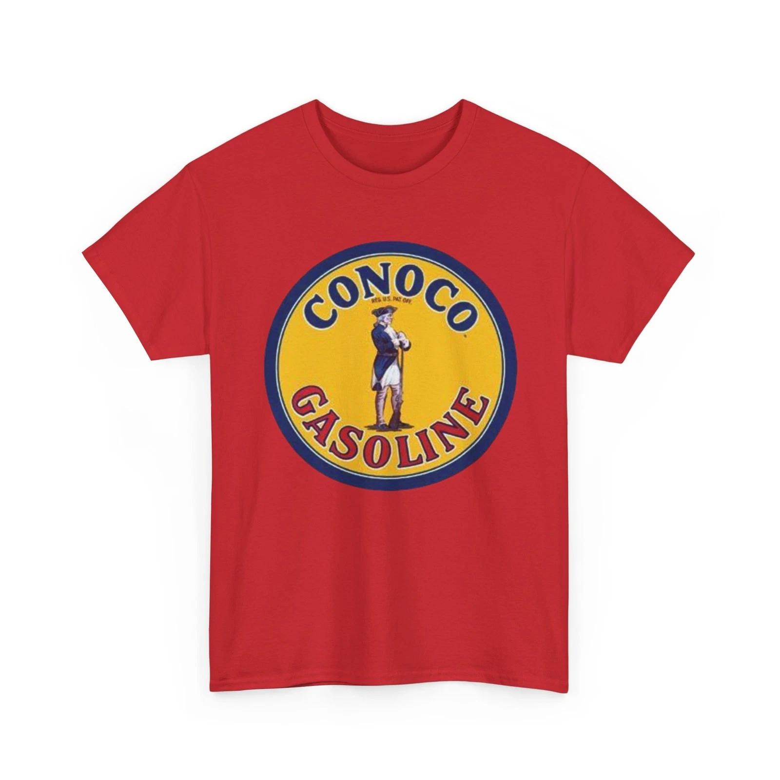 Conoco Gasoline Vintage Logo Printed T shirt Classic Petroleum Collectible 2XL