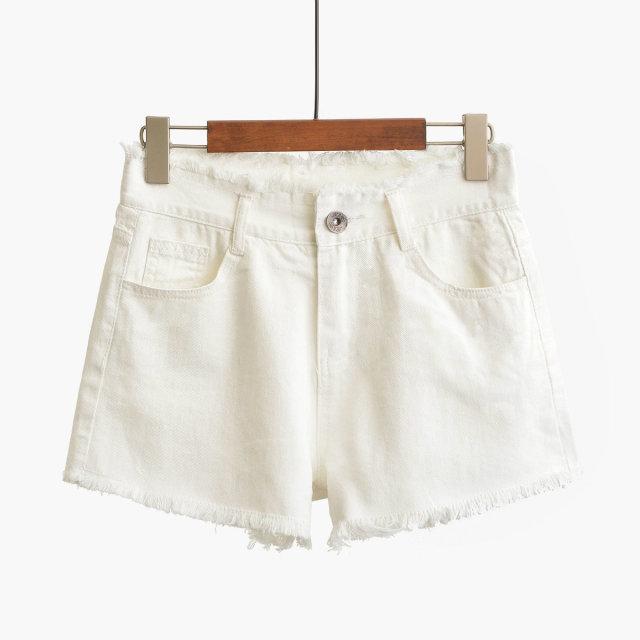 

Denim shorts women s summer new Korean version loose wide legs wear thin high waist thin a word hot pants tide 25