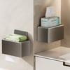 Punch-Free Bathroom Tissue Box Wall-Mounted Paper Towel Holder Sundries Storage Box  Living Room