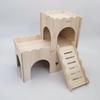 Hamster Solid Wood Villa: Nest, Hideaway, Toy & Ornament for Small Pets
