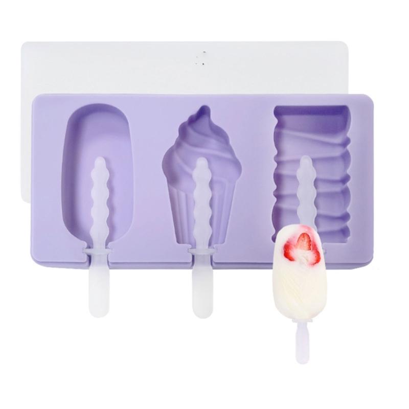DIY Handmade Silicones Ice Creams Molds User Friendly Popsicles Molds Dessert Freezers Juice Ice Tray Molds 1