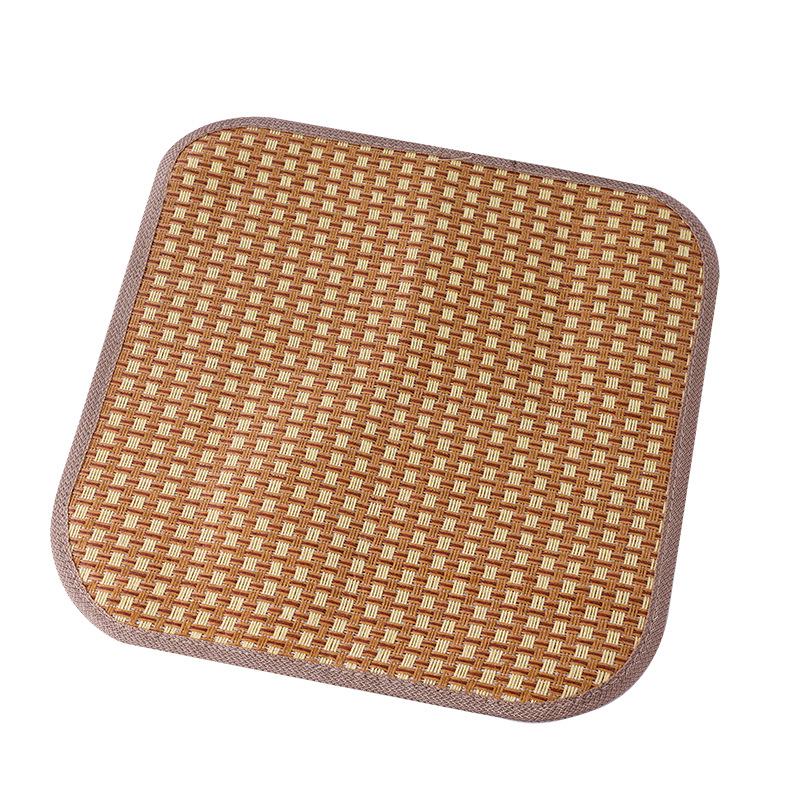 

Ротанговая противоскользящая подушка на сиденье из ледяного шелка – Прохладный, дышащий летний коврик для офисных или автомобильных кресел 40x40 cm