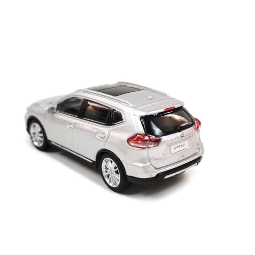 Paudi Model 1/64 scale miniature car X-Trail 2018, finished product, silver