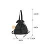 [SURCHAR] Drawstring Tote Bag, Nylon Backpack, Women's Handbag, Rucksack, Shoulder, 2WAY, Light, Large Capacity, Casual, Plain, Stylish, Cute, Girls,