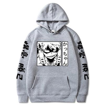 Anime Figure My Hero Academia Katsuki Bakugo Hoodies Men's Women Japanese Style Anime Sweatshirt Unisex Funny Harajuku Casual Pullover Top