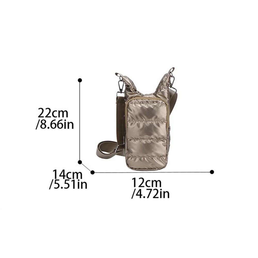 Nylon Water Bottle Carrier Bag Shoulder Strap Crossbody Water Bottle Purse  Hiking