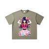 260 GSM Double Yarn 32 Count 100% Cotton Oshi No Ko V1 Print Unisex Heavy Cotton T Shirt