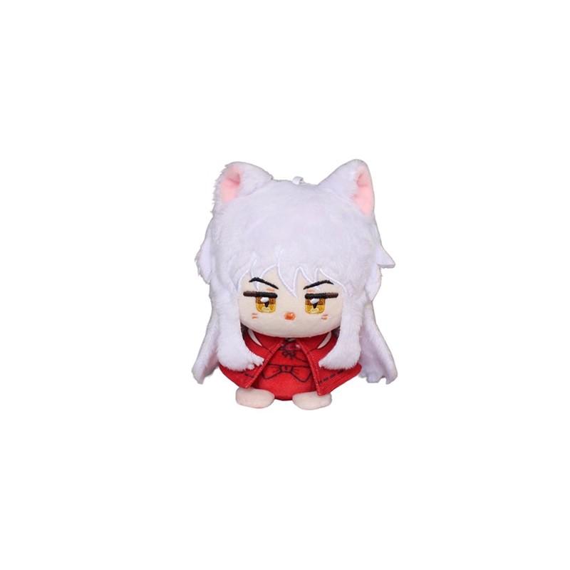 12Cm Inuyasha Pendant Plush Dolls Soft Inuyasha Keychain Bag Dolls Anime Sesshoumaru Plush Toys Birthday Xmas Gift Collect