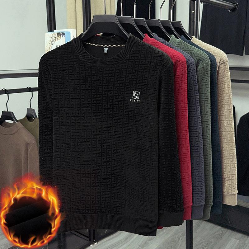 Men’s Long Sleeve Velvet-Lined Warm Hoodie – High-End Winterwear XX-Large