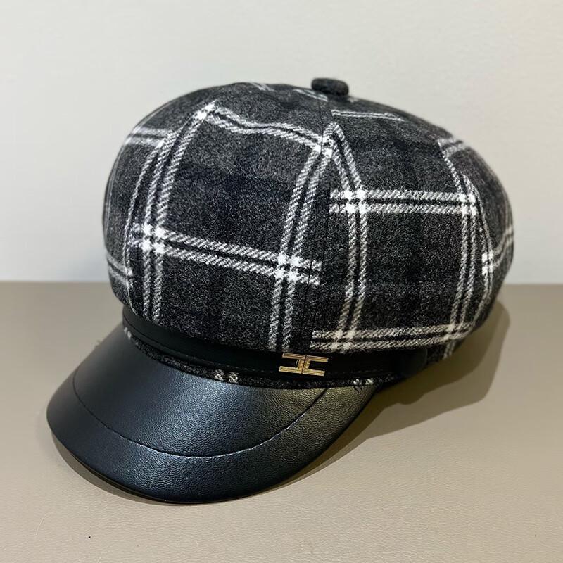 

MEET SUNNY Women s British Plaid Newsboy Beret Hat One Size