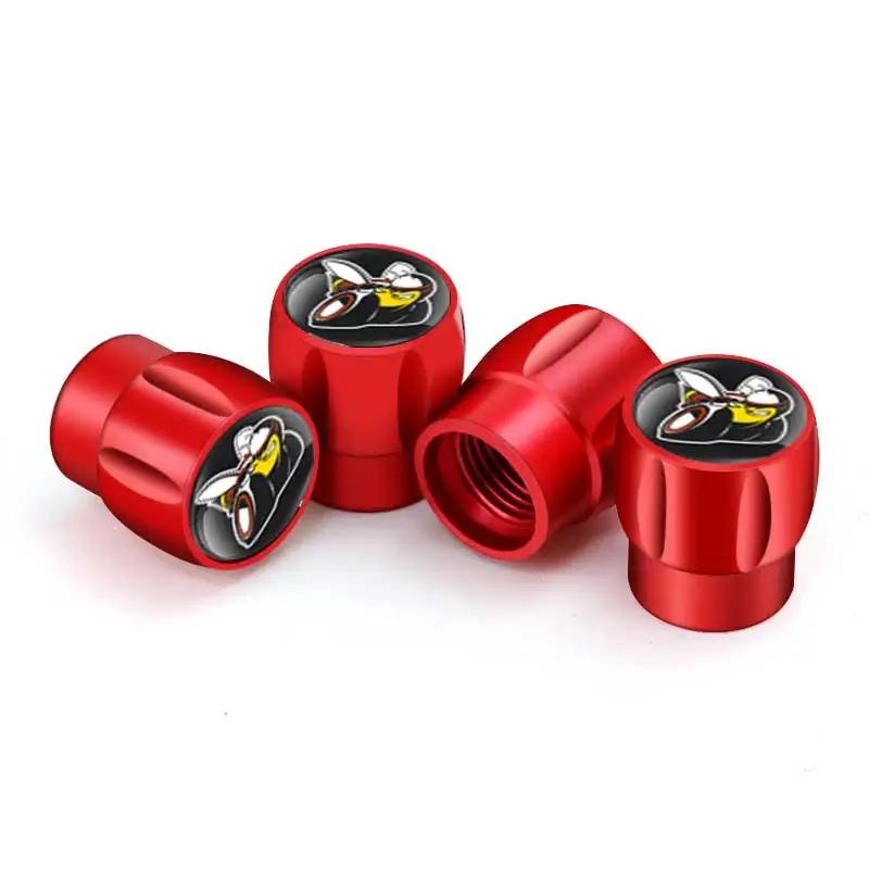 4 Stück Legierung Auto Rad Reifen Ventilschaftkappen Abdeckung für Dodge DURANGO AVENGER CALIBER CARAVAN Challenger CHARGER RAM SRT SXT Viper PP2