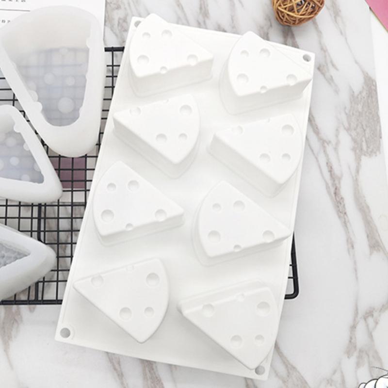 Heiß! Käseförmige Kuchenform für DIY Backen Dessertkunst Mousse Silikon 3D Form Gebäckwerkzeug