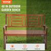 Outdoor Bench 48 In/121.9 Cm Wood Garden Bench 700 Lbs/317.5 Kg Park Patio Yard Porch Bench