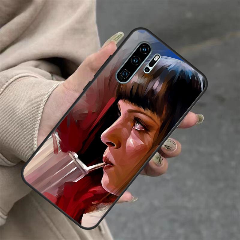 Mia Pulp Fiction Hülle für Huawei Nova 9 SE 10 5T 11i 8i 7i 3i Y61 Y91 Y60 Y70 Y90 P20 P40 Lite P30 Pro Abdeckung