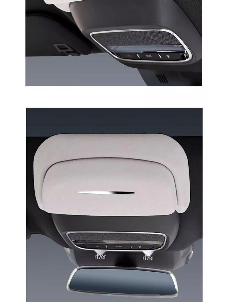 XPeng MONA M03/P7/G6 Roof-Mounted Sunglasses Case, Interior Mod Accessory