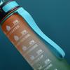 Gradient Plastic Sports Water Bottle with Bounce Lid - Large Capacity for Students & Outdoor Fitness