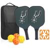 Fiberglass Pickleball Paddle Set Outdoor Sports Gift Kids