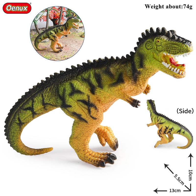 Oenux Jurassic Dinosaurus Indominus Rex Mosasaurus Saichania Dilophosauridae Spinosaurus Modell Actionfigurer Samling Leke for Barn