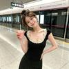 French Sweet Lace Edge Big U-neck Short-sleeved T-shirt Women's Summer Contrasting Colors Niche Slim-fitting and Versatile Unique Short Top