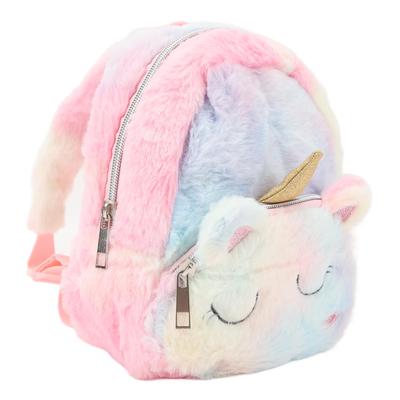 Cute Cartoon Backpack Soft Plush Toy Backpack Compact Schoolbag with   Strap for Girls Kids Toddlers