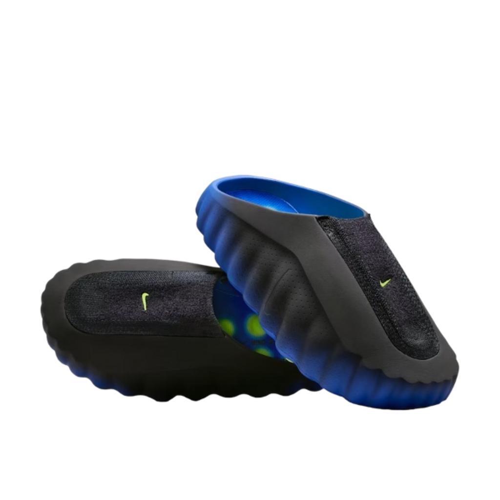 Nike Mind 001 Flyknit Slide Hyper Royal Schwarz