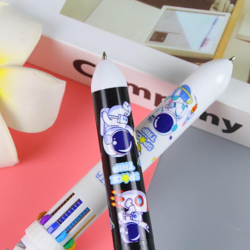 Zpátky do školy sezóna 5ks astronaut styling desetibarevná kuličková tužka vysoce hodnotné papírnictví olejová tužka barva ruka-dveře tužka vícebarevná graffiti tužka