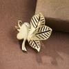Exquisite French-Style Leaf Pearl Brooch for Women - New Design Accessory