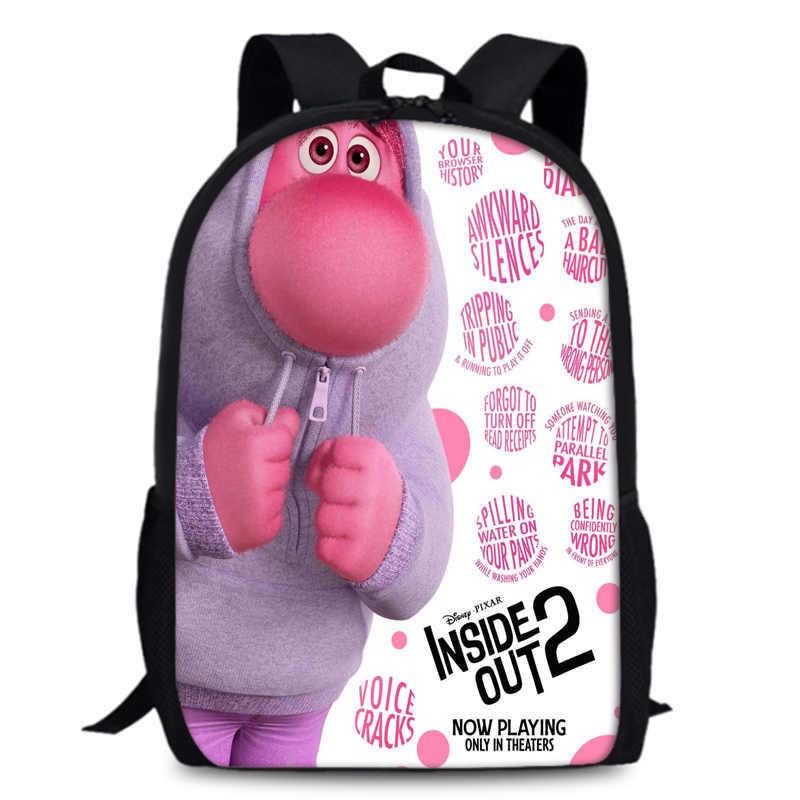 Spacious Inside Out 2 Backpack Durable Oxford Fabric 15 Inch School Bag Unisex