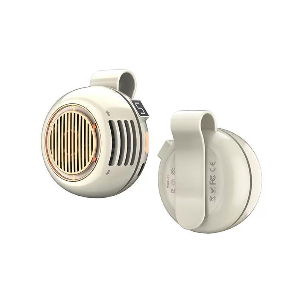 Mute Hanging Waist Fan Wearable Portable Cooling Clip Fan Clip-On Waist Fan Construction Site белый