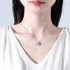 Jinse Zircon Water Drop Pendant Necklace: Minimalist Korean Choker for Women