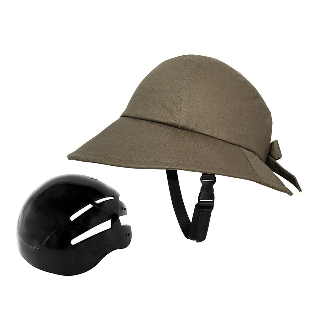 Bicycle Helmet Adult Bike Helmet Hat Shaped Helmet Impact Resistant Hat Type Helmet for Women Unisex Female School Everyday Wear