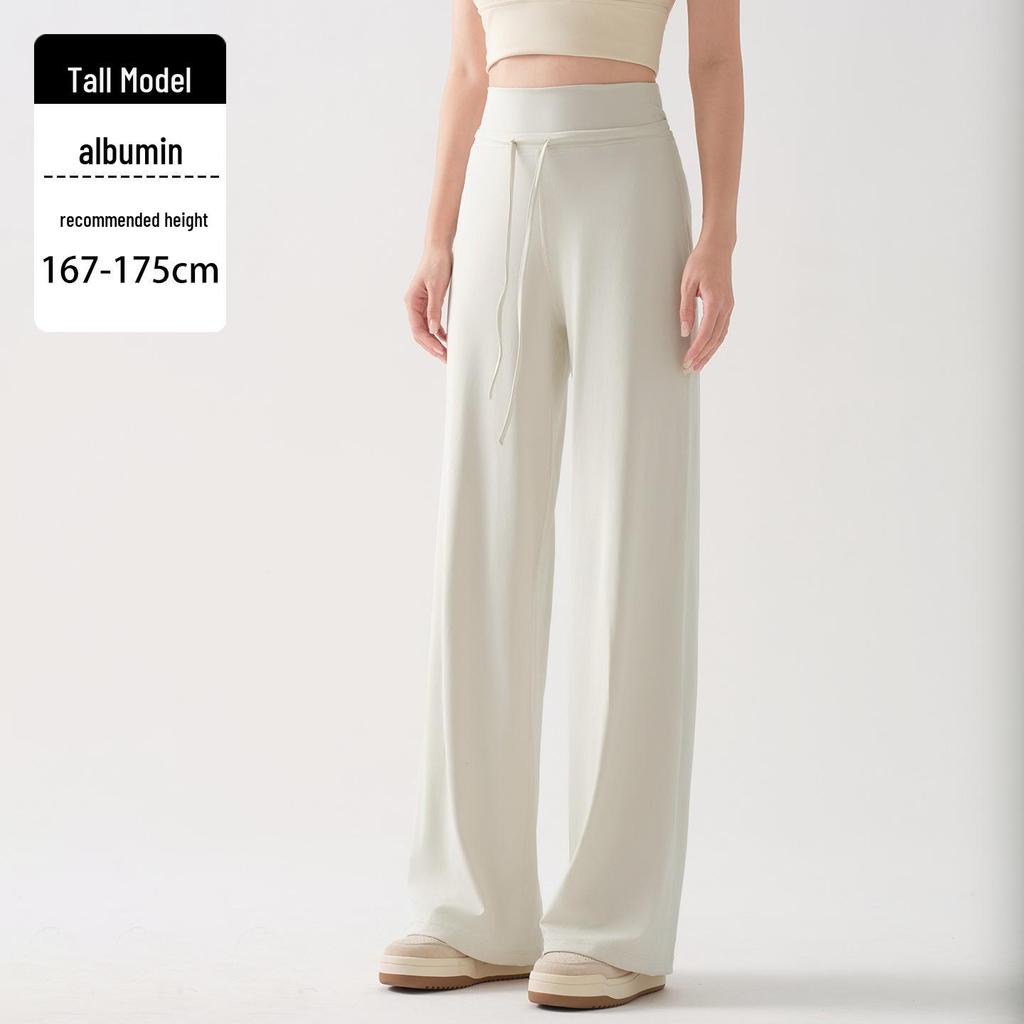 Plus Size Women's Extra Long High Waist Fleece Yoga Pants, Tall Fit, Loose Straight Leg, Casual Wide Leg, Winter Sportswear.