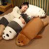 Very Soft We Bare Bears Plushes Stuffed Animal Panda Ice Bear Brown Bear Plush Toy Comfortable Sofa Bed Pillow Gifts Kids Girl