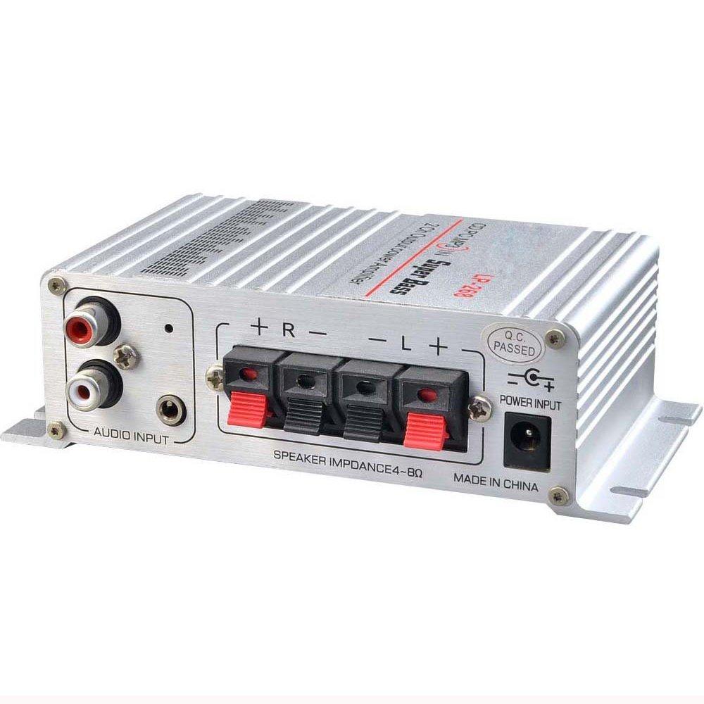 Eaglerich Stereo Amplifier Digital Amplifier Car Amplifier Power Amplifier 10W12V Small Power Amplifier High Power Boot Impact No Noise LP-268