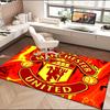 1PC rug Flaming Manchester Crest Carpet, Chair Rug,Area Rug for Office Bedroom living rooms bedroom, Doormat decor Christmas fan gifts