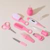 Kit Cura Bebè da 10 Pezzi Include Lima per Unghie, Aspiratore Nasale e Spazzolino da Dita con Pettine per le Esigenze Quotidiane del Neonato