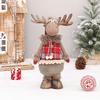 Christmas Decoration New Year Ornament Reindeer Plush Doll Handmade Deer Elk Toys Noel Xmas Home Party Table Decor for Kids Gift