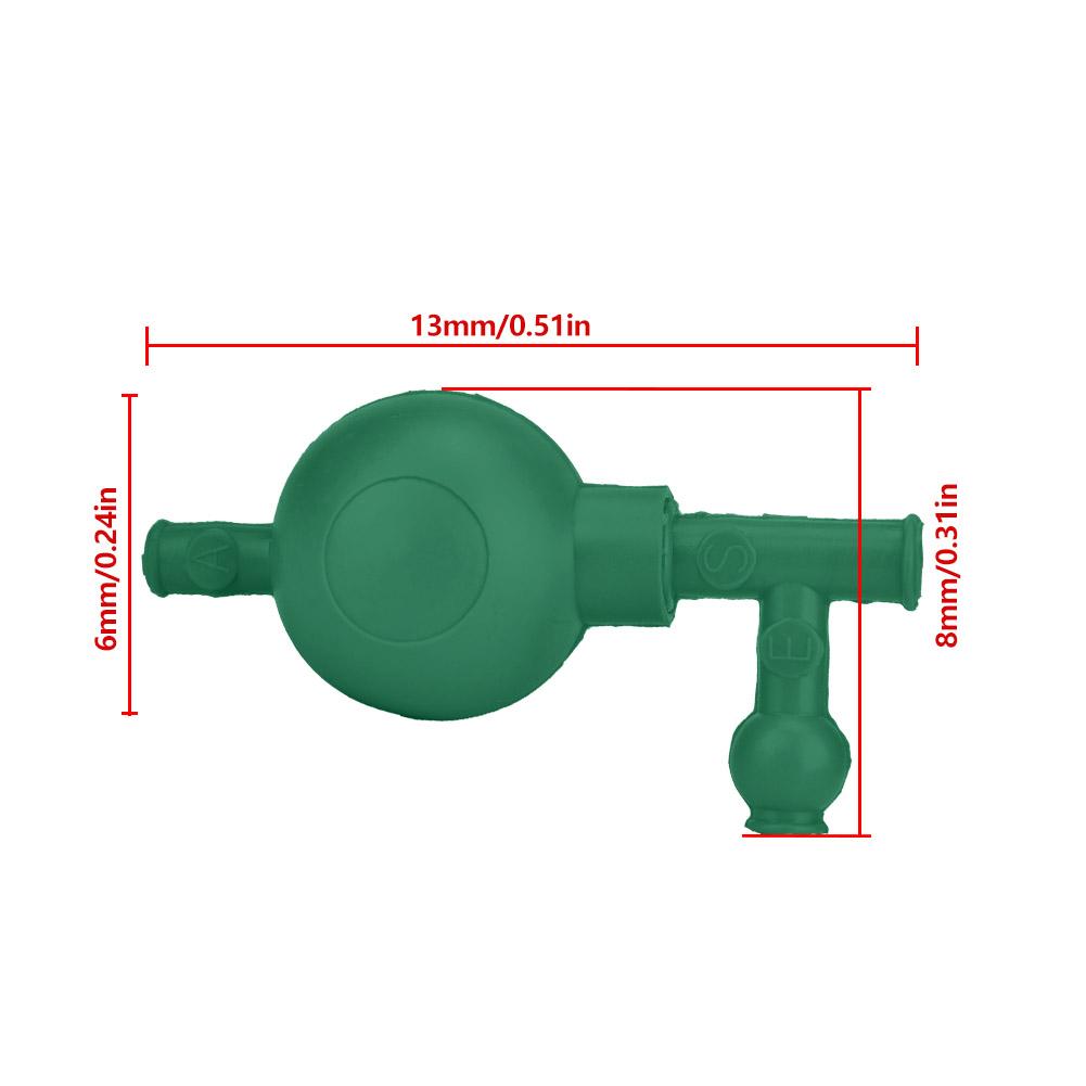 Rubber Suction Bulb Safe Pressure Quantitative Pipette Filler with 3 Valves (Red)