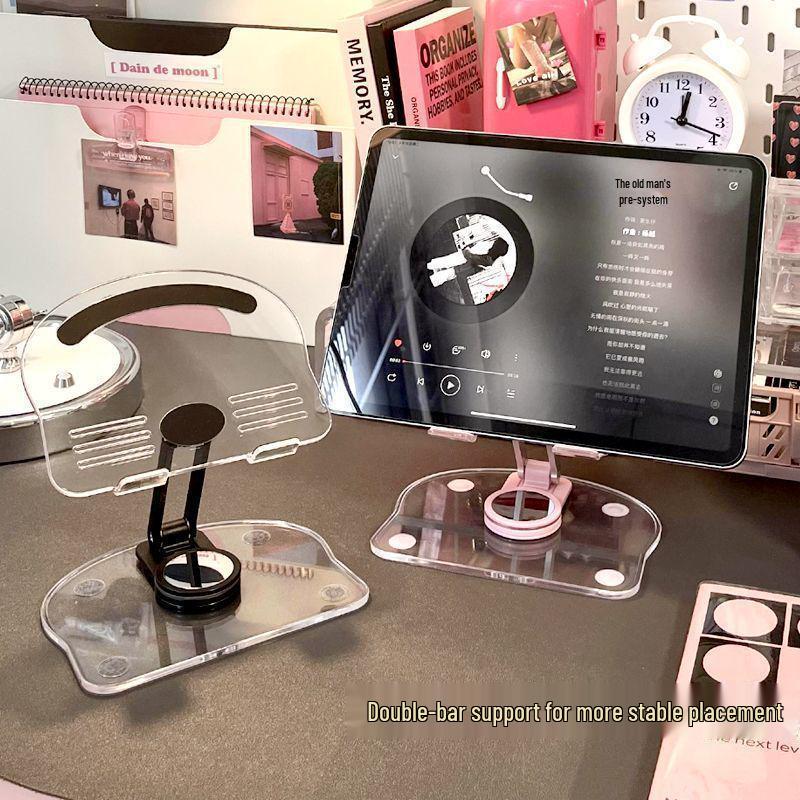 Acrylic Adjustable Desktop Phone and Tablet Stand