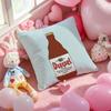 Coole Schützende D-Duvel Bier Kissenhülle Weicher Plüschstoff Beidseitig Bedruckte Kissenhülle Warme Winter-Sofakissenhülle
