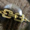 Used Givenchy G Logo Motif Long Necklace Vintage