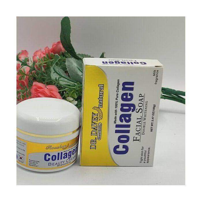 Savon Et Crème Visage Collagène – Pour Une Meilleure Élasticité & Jeunesse Naturelle De La Peau | Banane Jaune