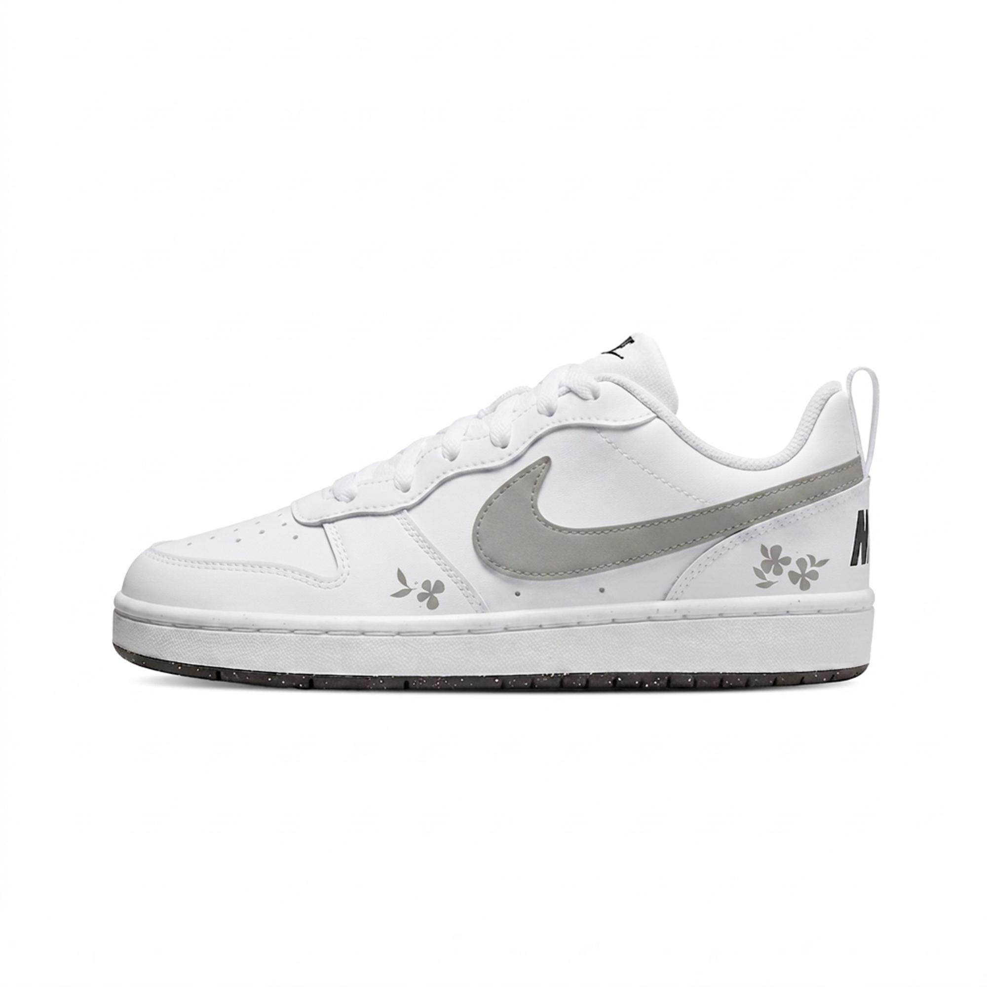 

Nike Court Borough Slip Resistant Skateboard Shoes Unisex White Gray DV5456-104(Team577-) 38.5