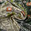Bright Green Silk Scarf Cape Elegant Floral Design Satin Square Scarves Shawls 90*90cm Fashion Brand Silk Scarf Hijab
