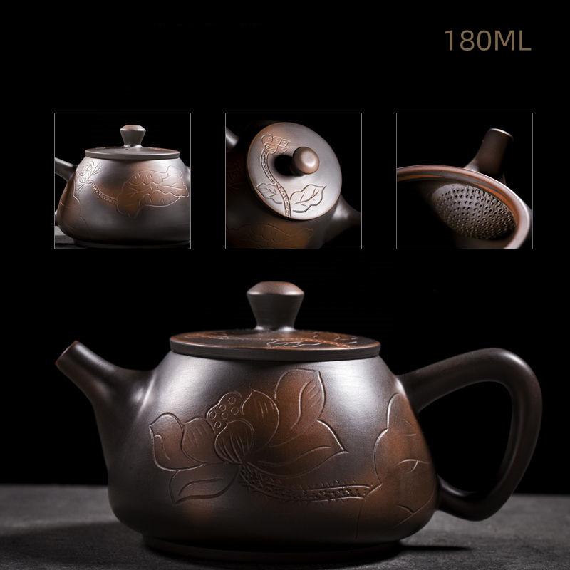 Jianshui Purple Pottery Pot Ceramic Kung Fu Teapot Tea Kettle Handmade Teapot Tea Maker Tea Set Small Teapot  Teawater Sets