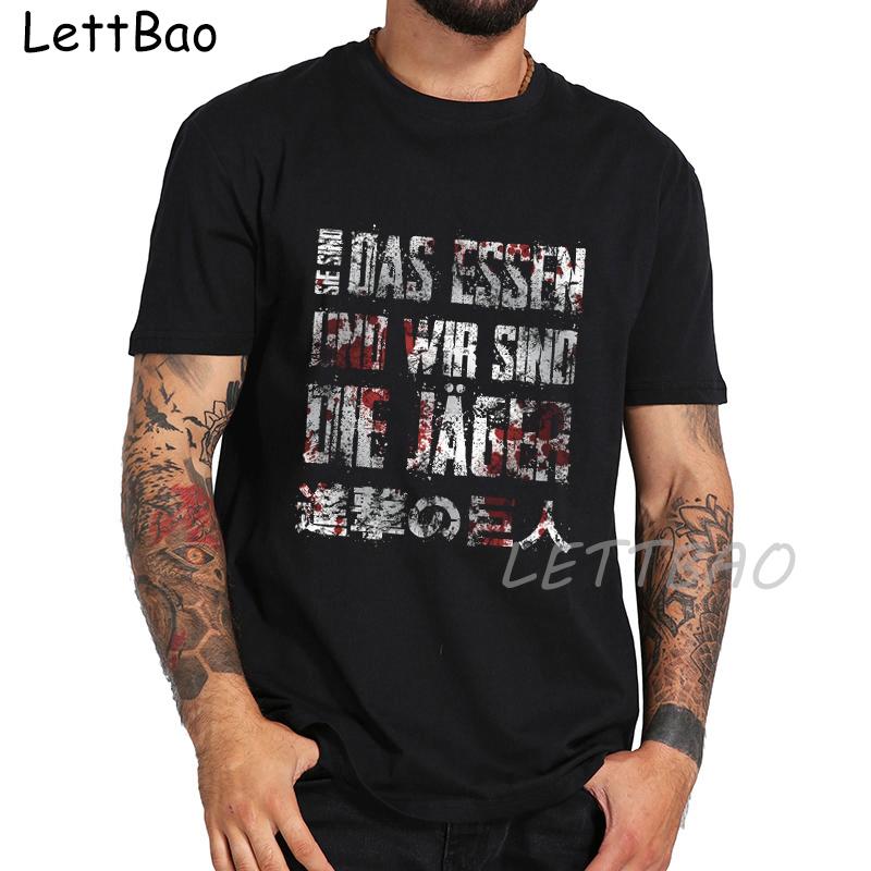 Men Kawaii Attack On Shadow Monstergraphic Tees Japanese Anime Attack On Titan T Shirt M